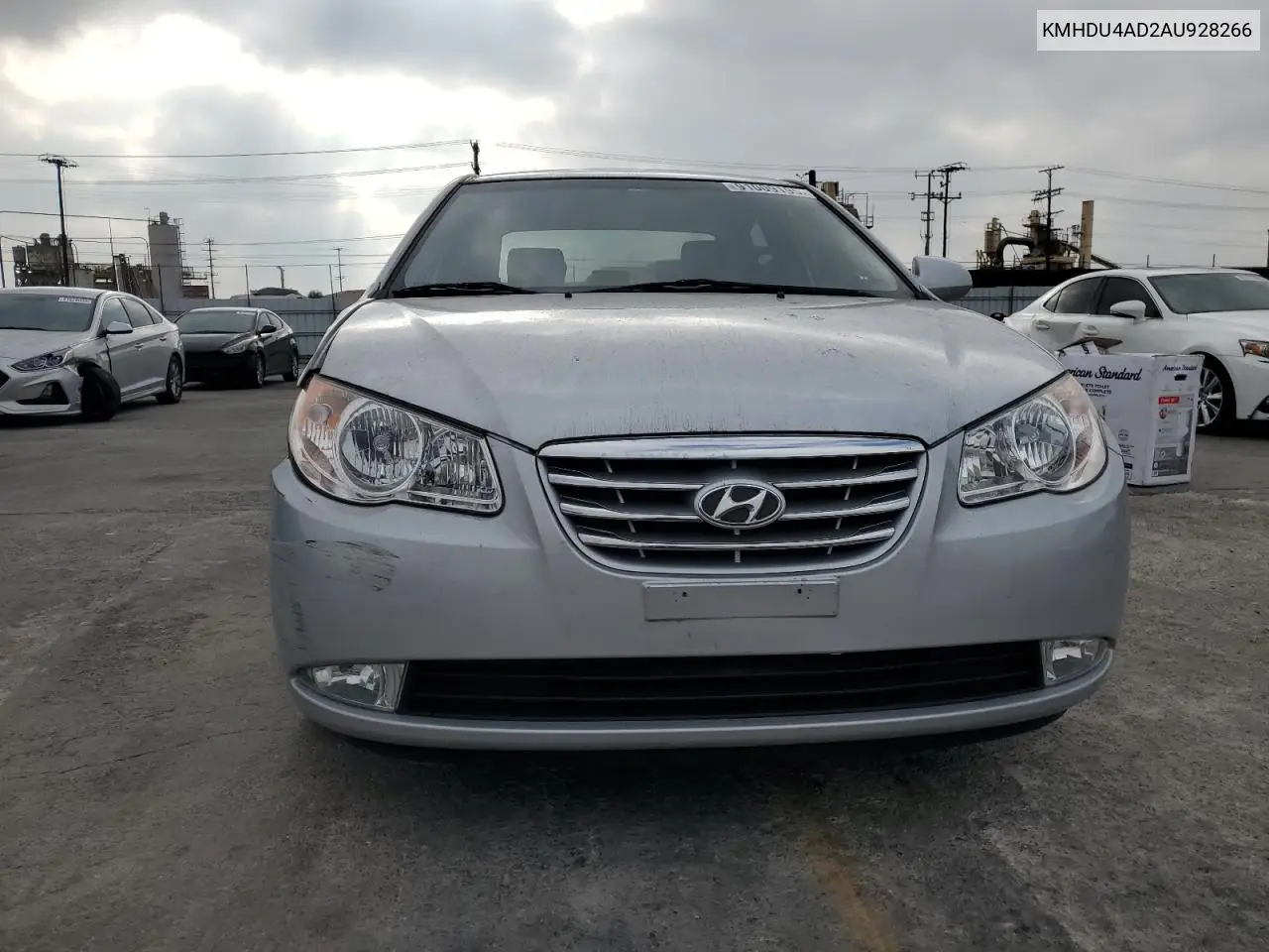 KMHDU4AD2AU928266 2010 Hyundai Elantra Blue
