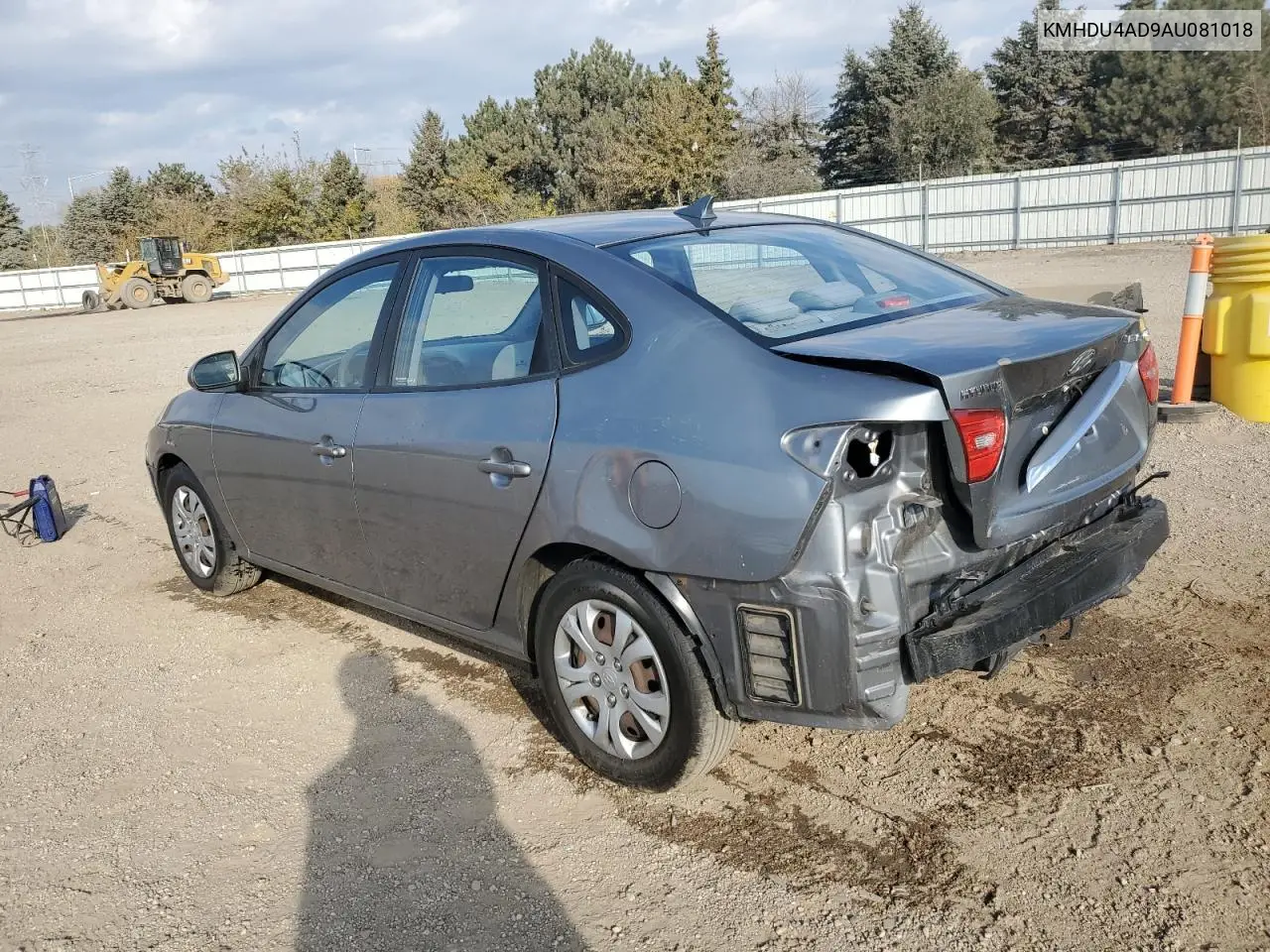 KMHDU4AD9AU081018 2010 Hyundai Elantra Blue