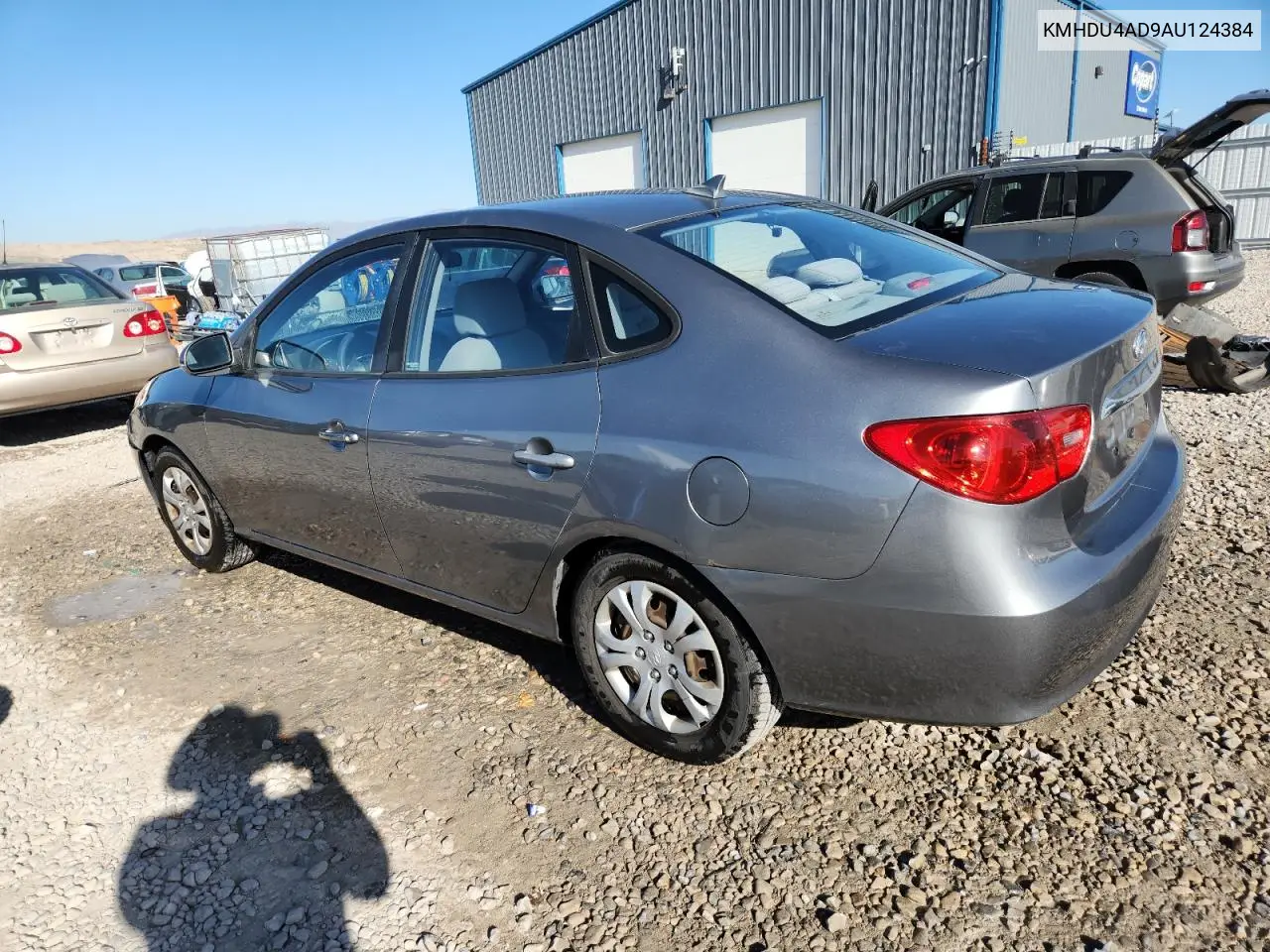 KMHDU4AD9AU124384 2010 Hyundai Elantra Blue
