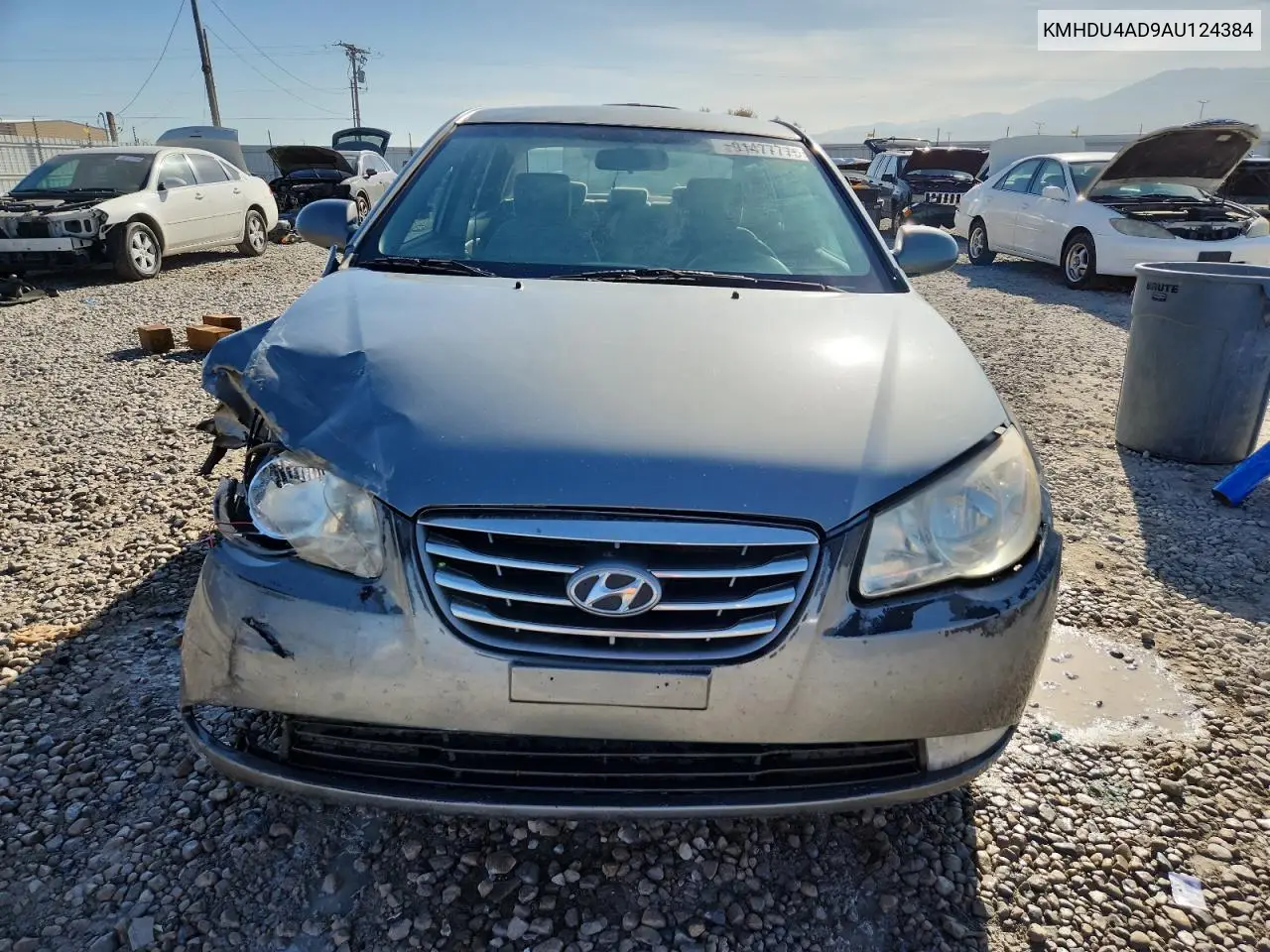 KMHDU4AD9AU124384 2010 Hyundai Elantra Blue