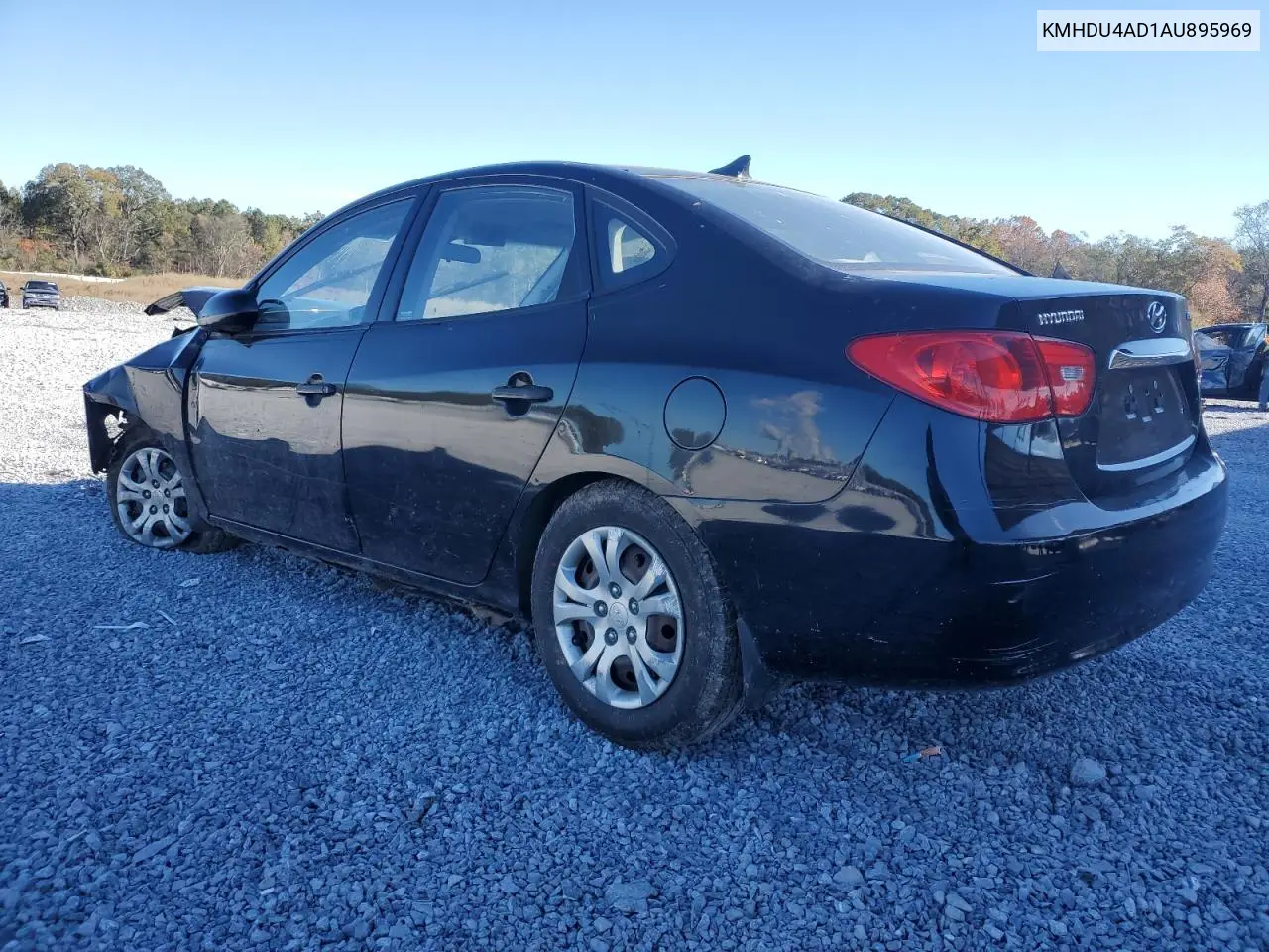 KMHDU4AD1AU895969 2010 Hyundai Elantra Blue