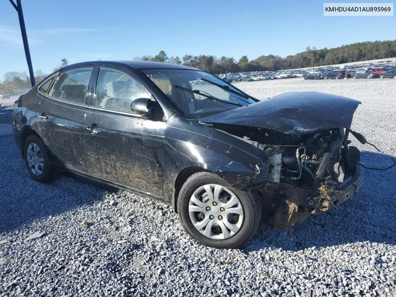 KMHDU4AD1AU895969 2010 Hyundai Elantra Blue
