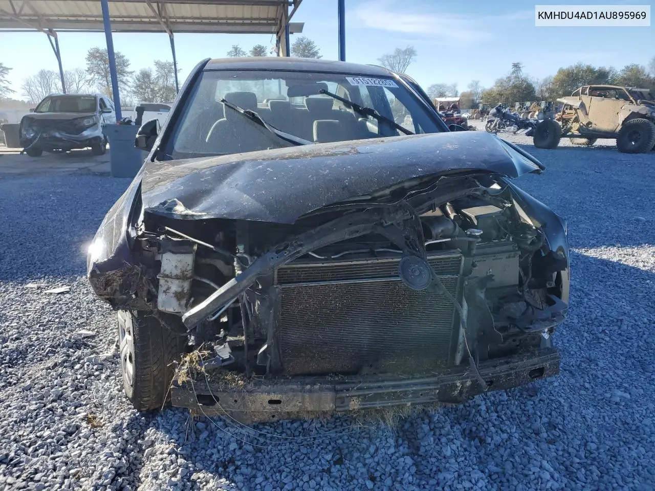 KMHDU4AD1AU895969 2010 Hyundai Elantra Blue