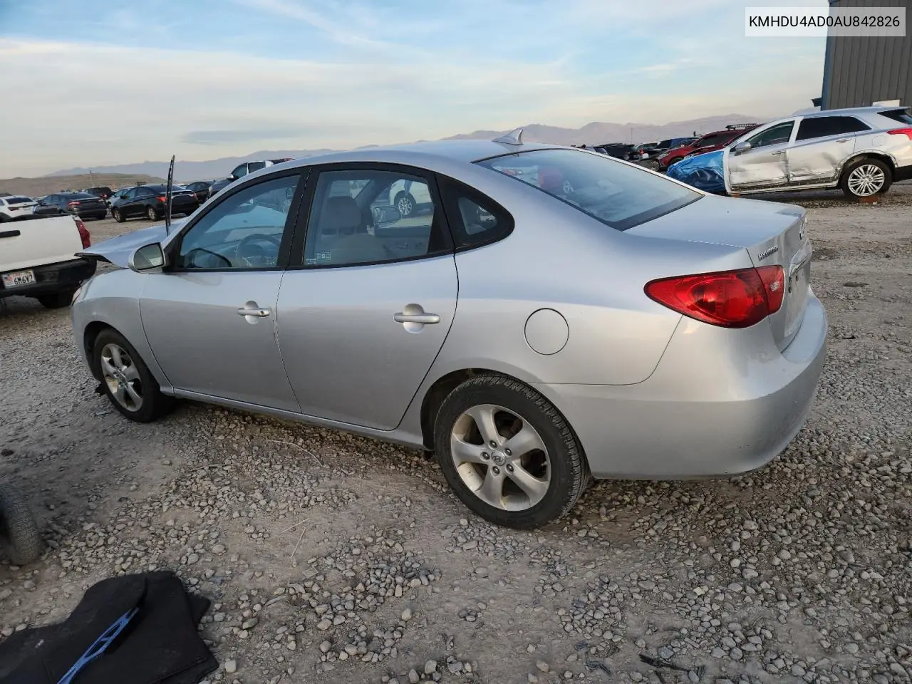 KMHDU4AD0AU842826 2010 Hyundai Elantra Blue