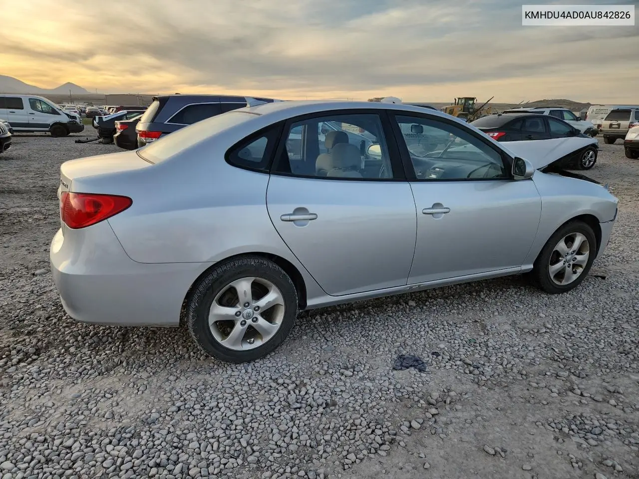 KMHDU4AD0AU842826 2010 Hyundai Elantra Blue