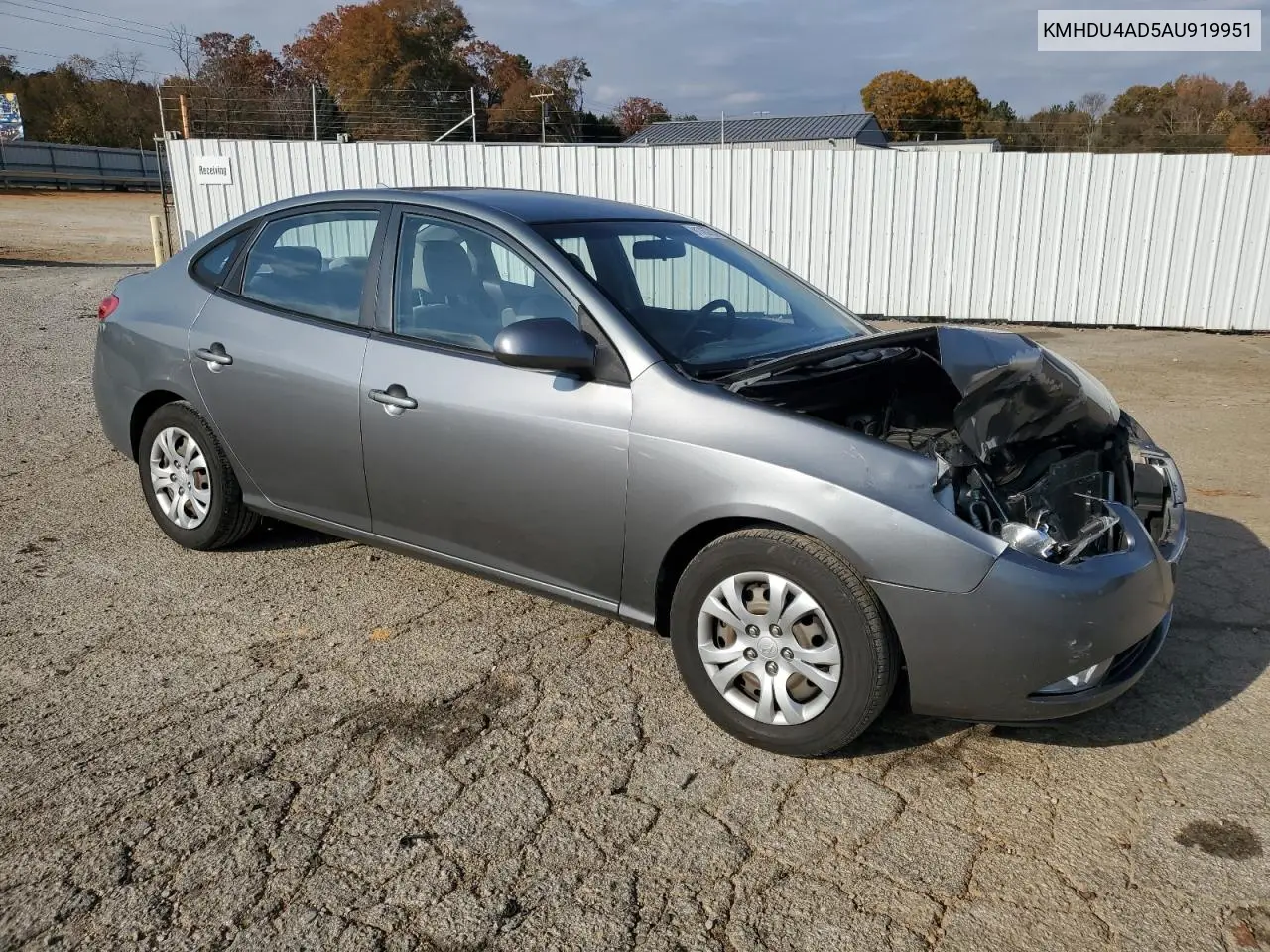 KMHDU4AD5AU919951 2010 Hyundai Elantra Blue