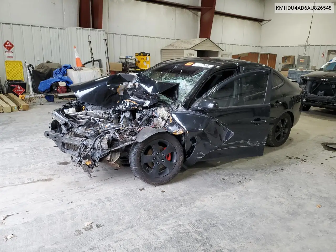 KMHDU4AD6AU826548 2010 Hyundai Elantra Blue