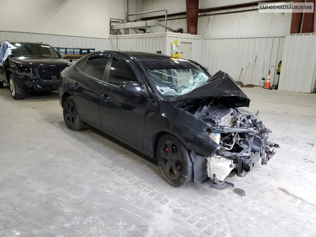 KMHDU4AD6AU826548 2010 Hyundai Elantra Blue
