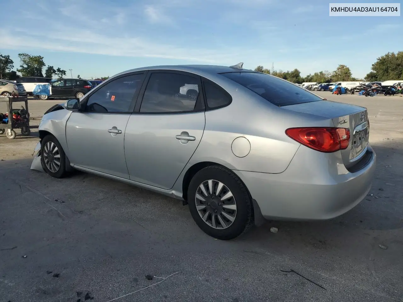 KMHDU4AD3AU164704 2010 Hyundai Elantra Blue
