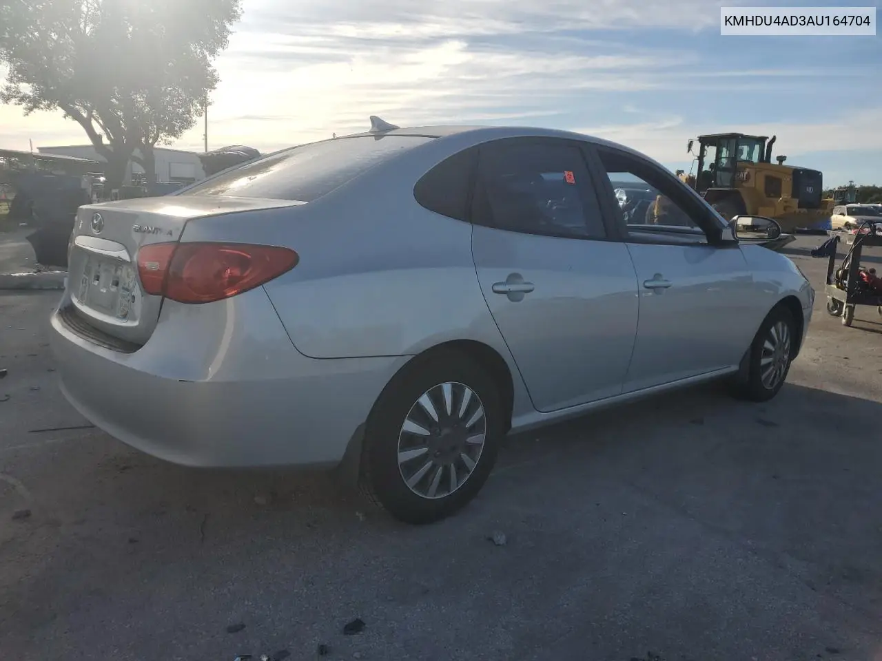 KMHDU4AD3AU164704 2010 Hyundai Elantra Blue