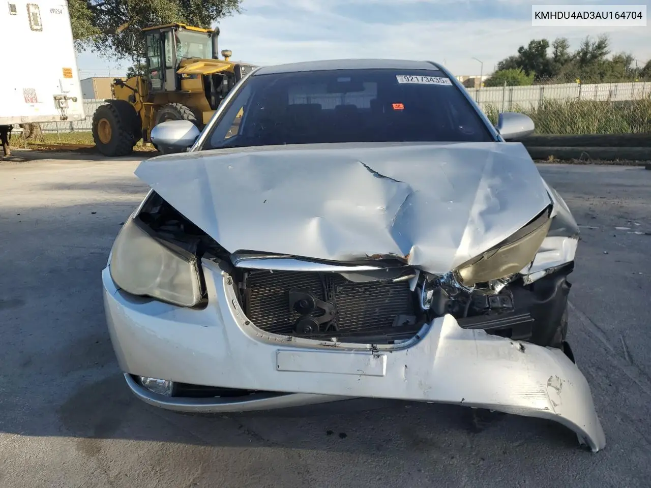 KMHDU4AD3AU164704 2010 Hyundai Elantra Blue