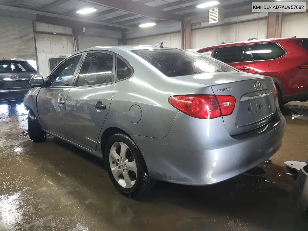 KMHDU4AD7AU957682 2010 Hyundai Elantra Blue
