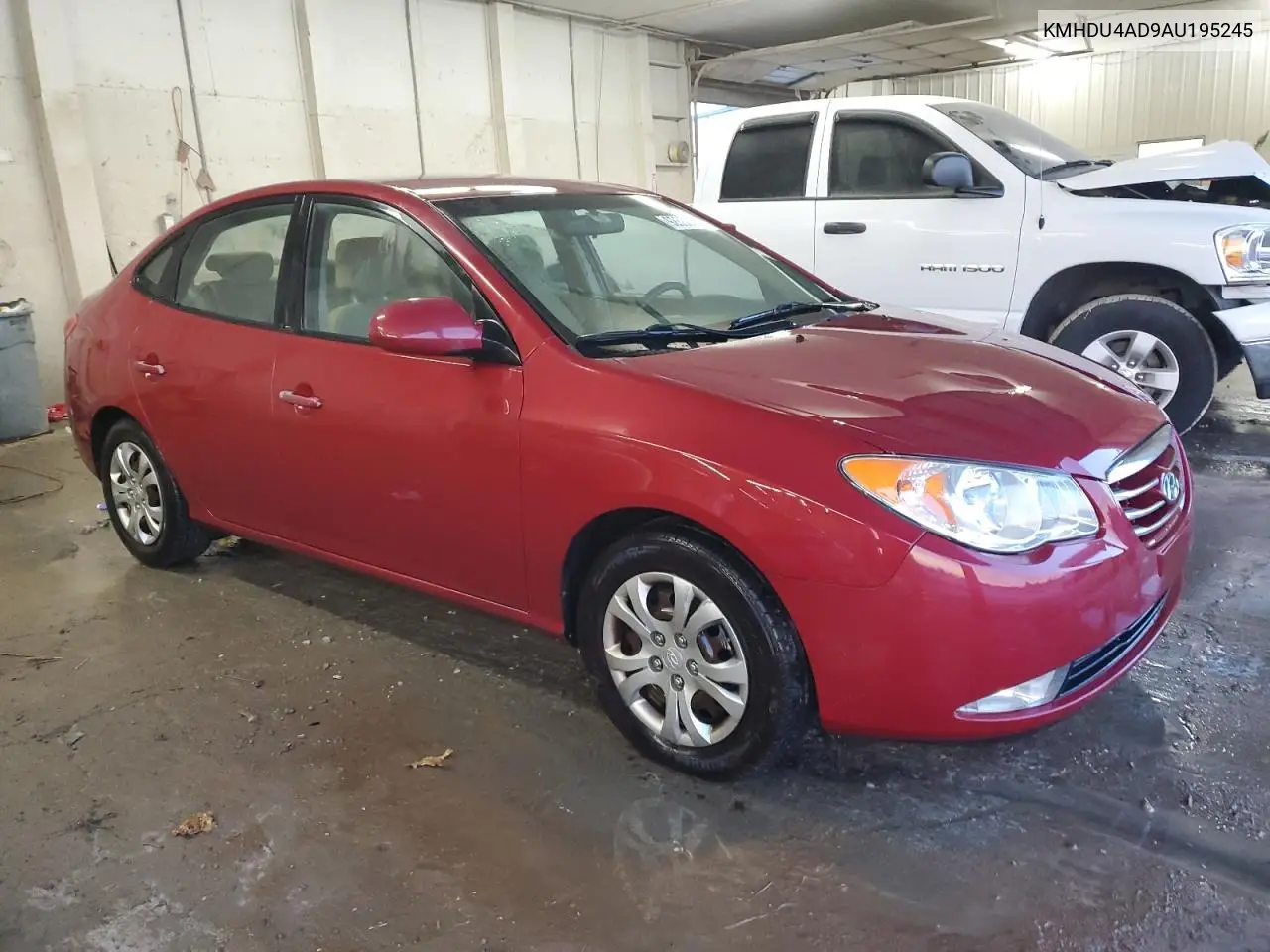 KMHDU4AD9AU195245 2010 Hyundai Elantra Blue