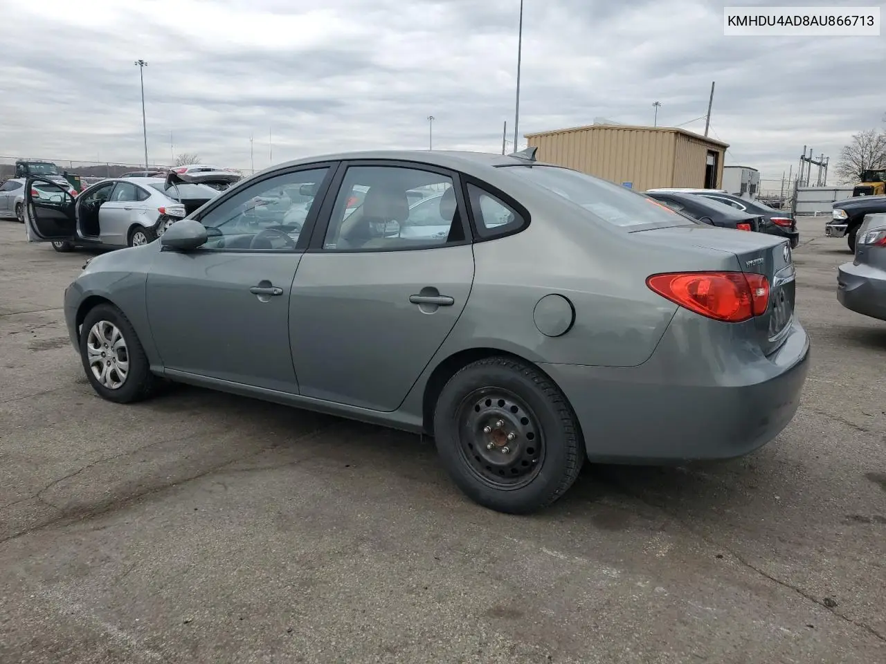 KMHDU4AD8AU866713 2010 Hyundai Elantra Blue