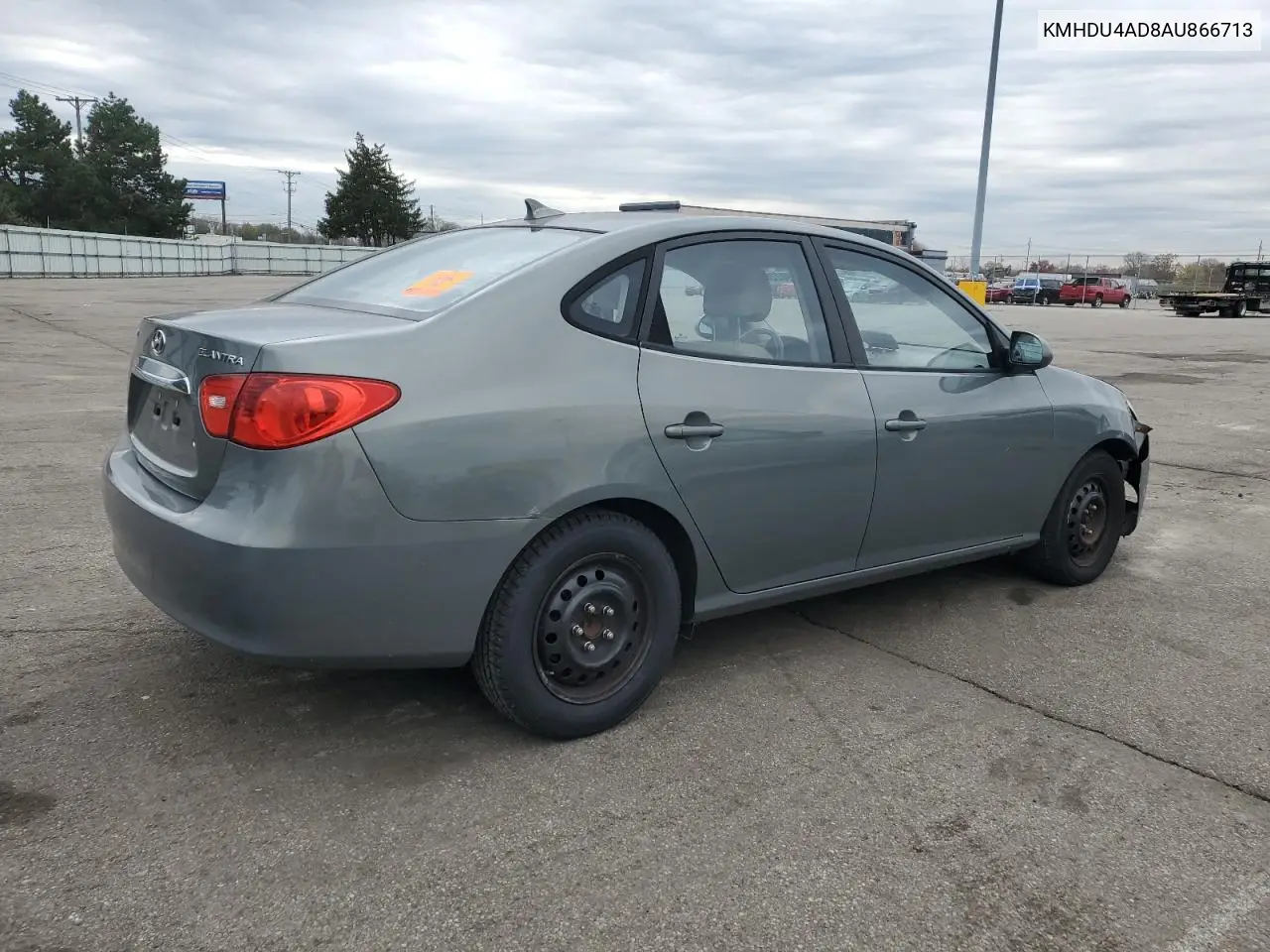 KMHDU4AD8AU866713 2010 Hyundai Elantra Blue