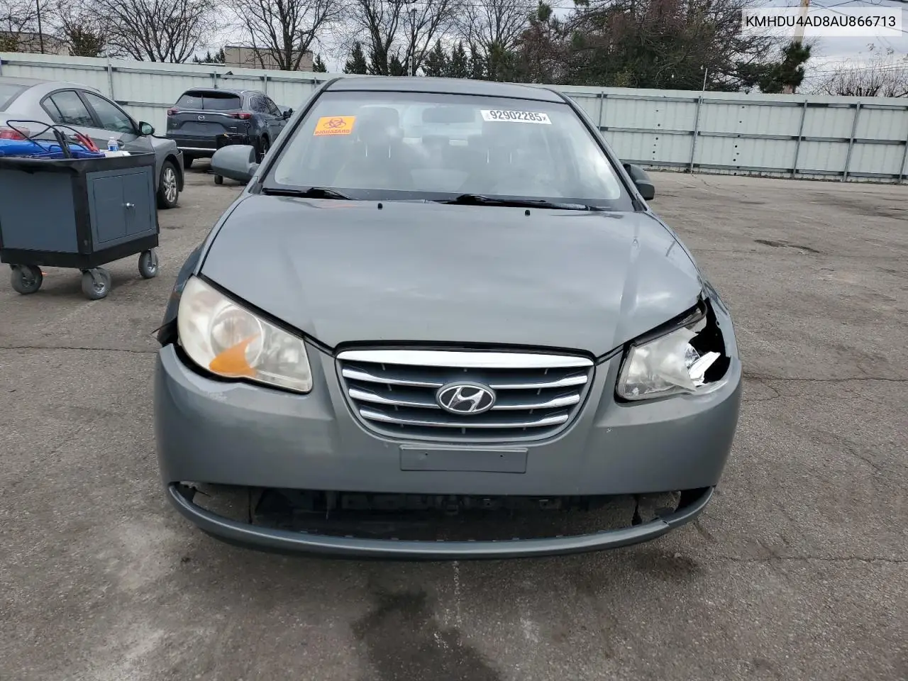 KMHDU4AD8AU866713 2010 Hyundai Elantra Blue