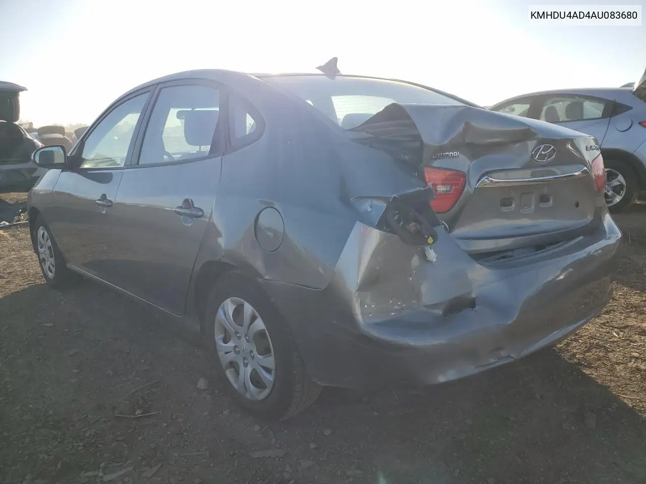 KMHDU4AD4AU083680 2010 Hyundai Elantra Blue