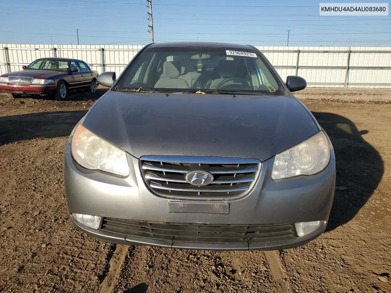 KMHDU4AD4AU083680 2010 Hyundai Elantra Blue