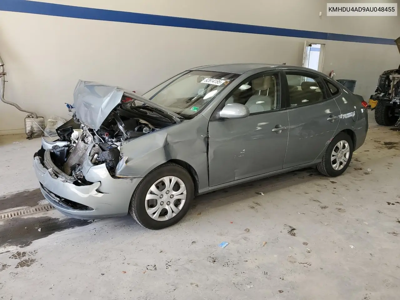 KMHDU4AD9AU048455 2010 Hyundai Elantra Blue