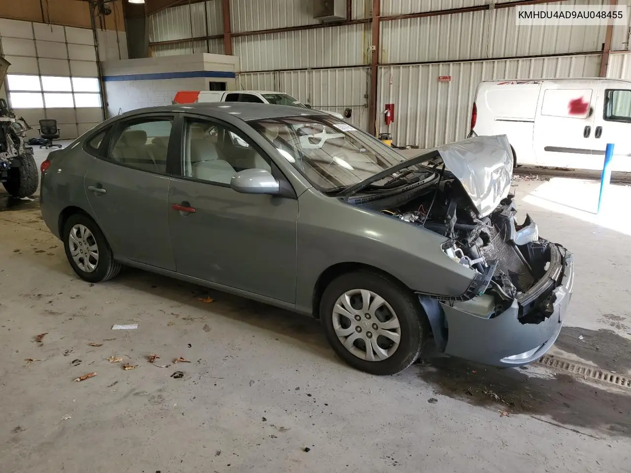 KMHDU4AD9AU048455 2010 Hyundai Elantra Blue