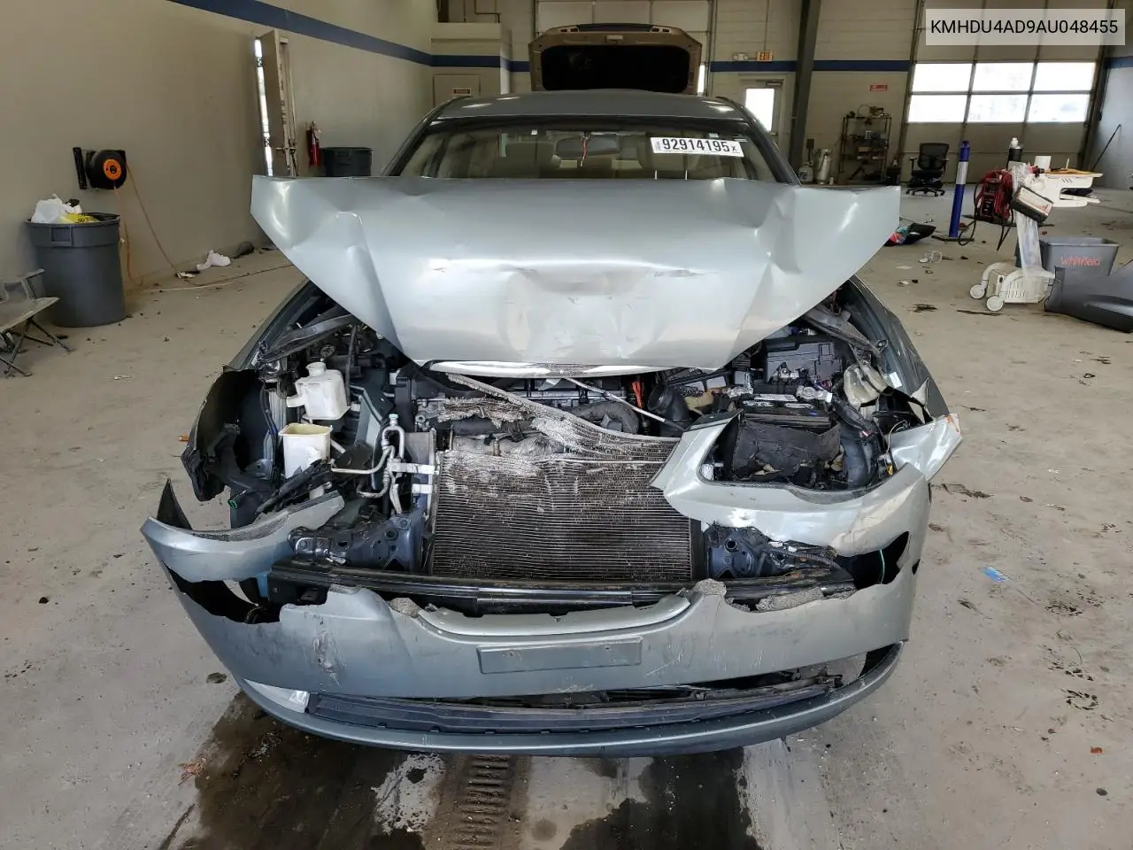 KMHDU4AD9AU048455 2010 Hyundai Elantra Blue
