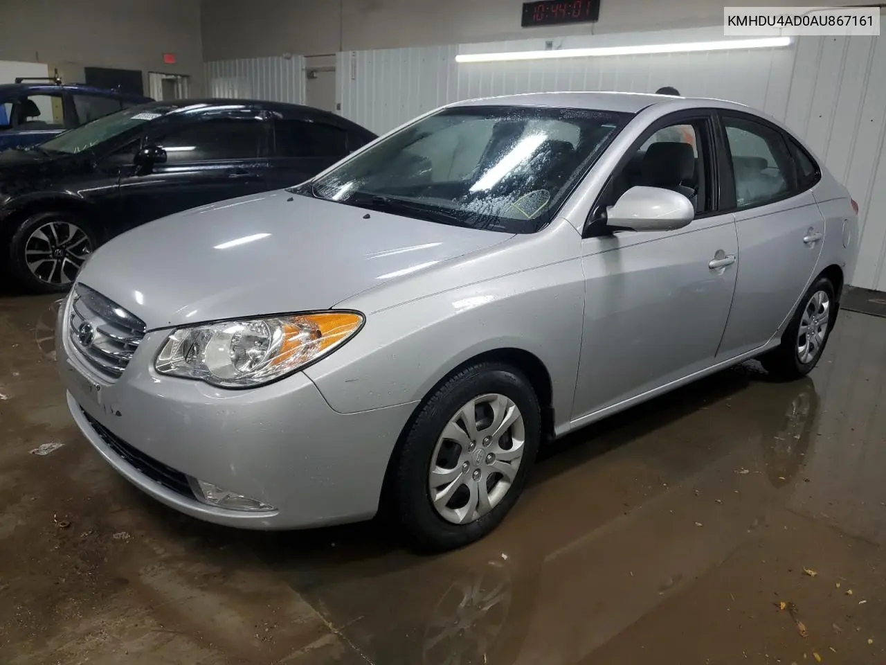 KMHDU4AD0AU867161 2010 Hyundai Elantra Blue