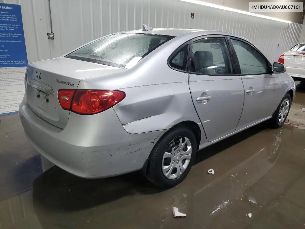 KMHDU4AD0AU867161 2010 Hyundai Elantra Blue