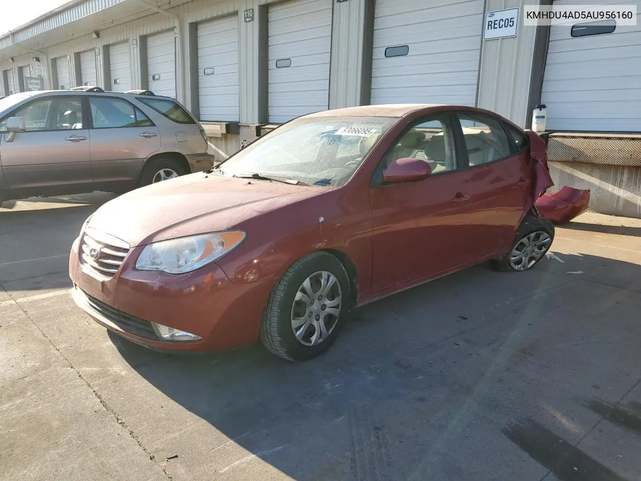 KMHDU4AD5AU956160 2010 Hyundai Elantra Blue