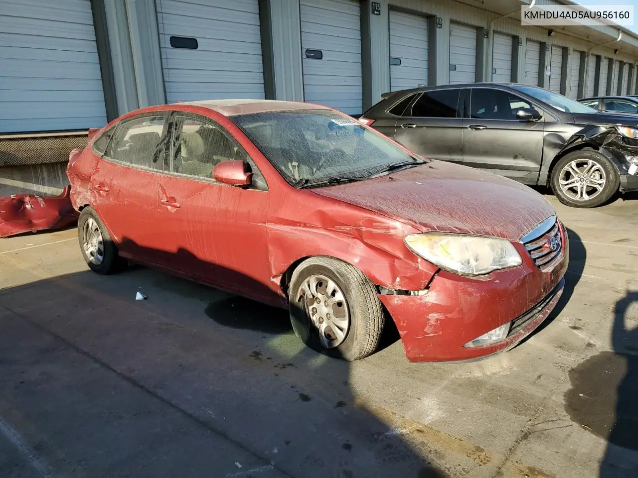 KMHDU4AD5AU956160 2010 Hyundai Elantra Blue