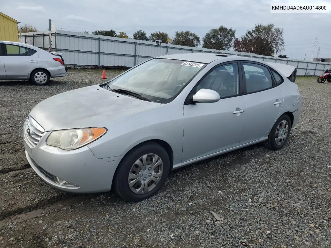 KMHDU4AD6AU014800 2010 Hyundai Elantra Blue
