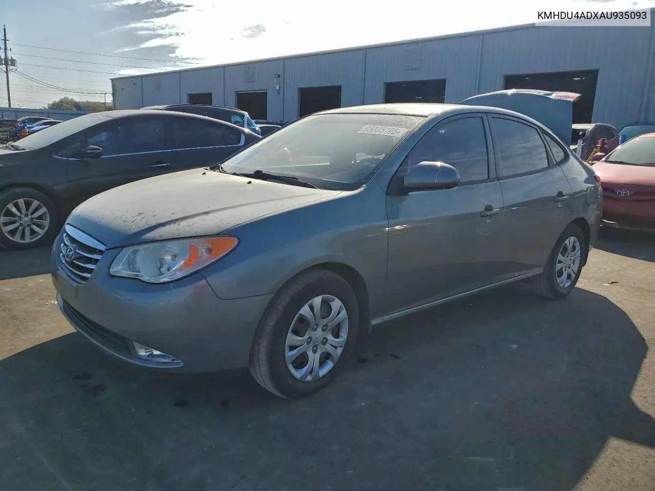 KMHDU4ADXAU935093 2010 Hyundai Elantra Blue