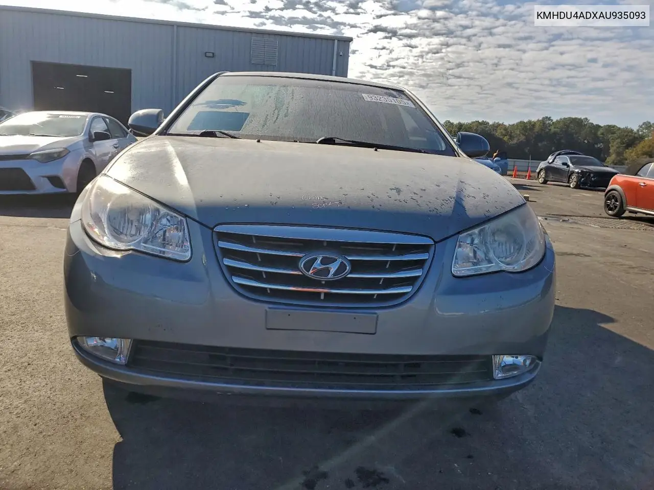 KMHDU4ADXAU935093 2010 Hyundai Elantra Blue