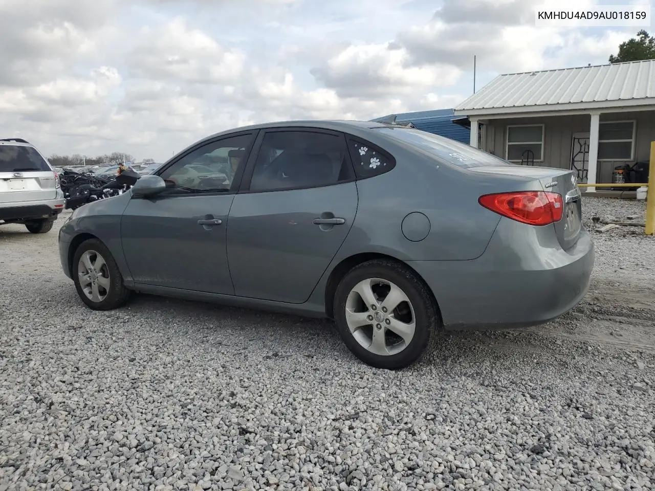 KMHDU4AD9AU018159 2010 Hyundai Elantra Blue