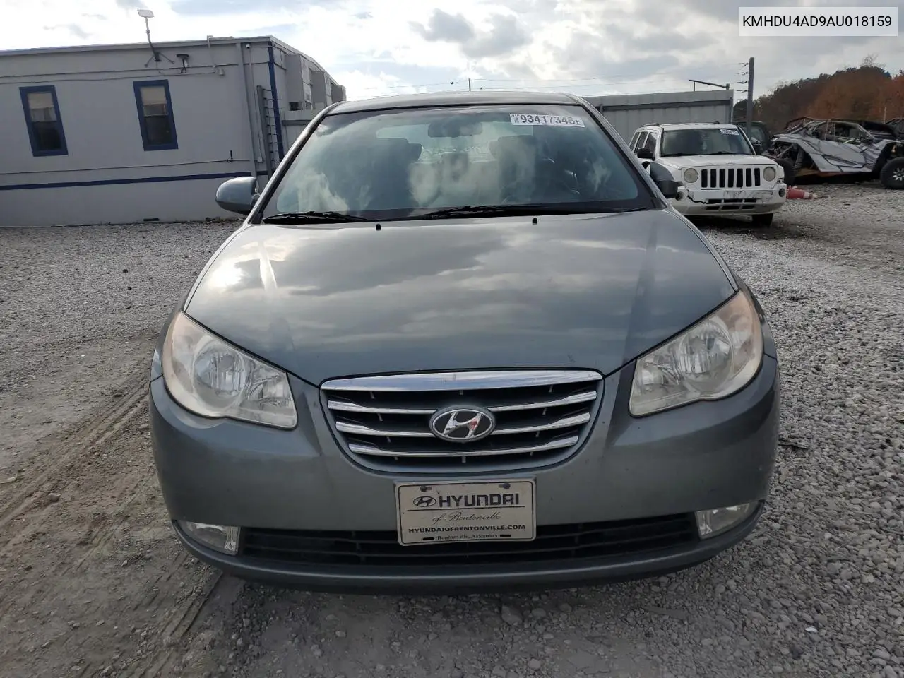KMHDU4AD9AU018159 2010 Hyundai Elantra Blue