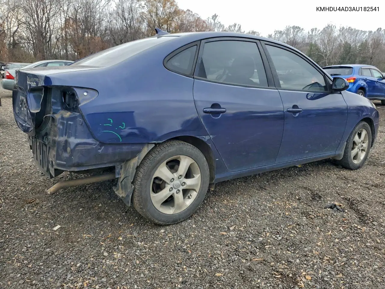 KMHDU4AD3AU182541 2010 Hyundai Elantra Blue