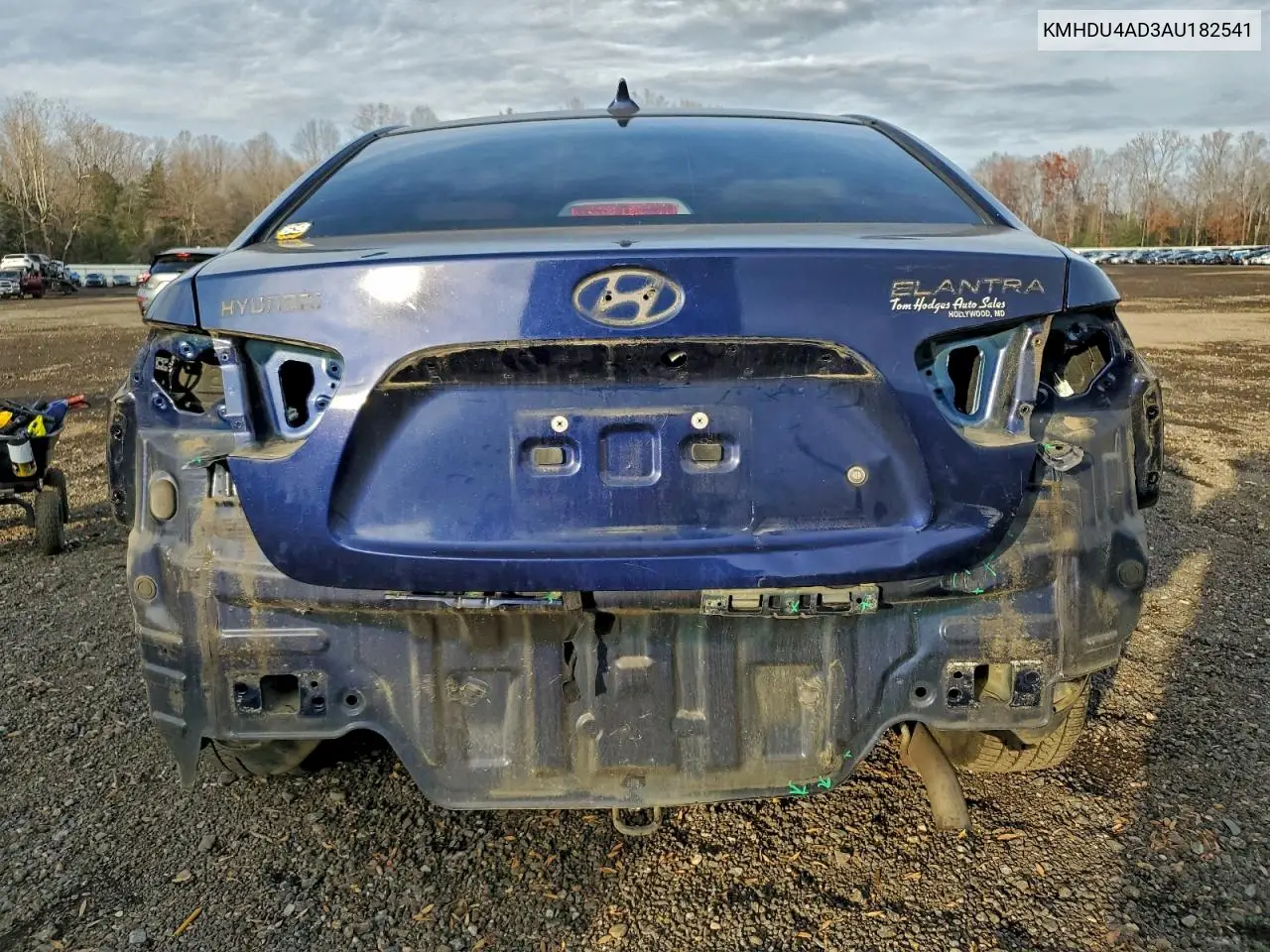 KMHDU4AD3AU182541 2010 Hyundai Elantra Blue