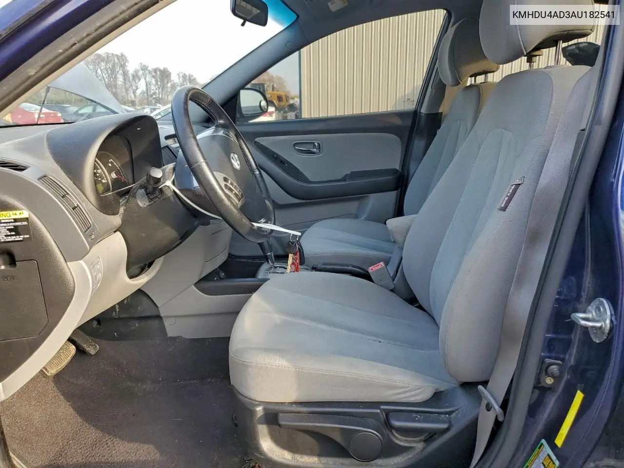KMHDU4AD3AU182541 2010 Hyundai Elantra Blue