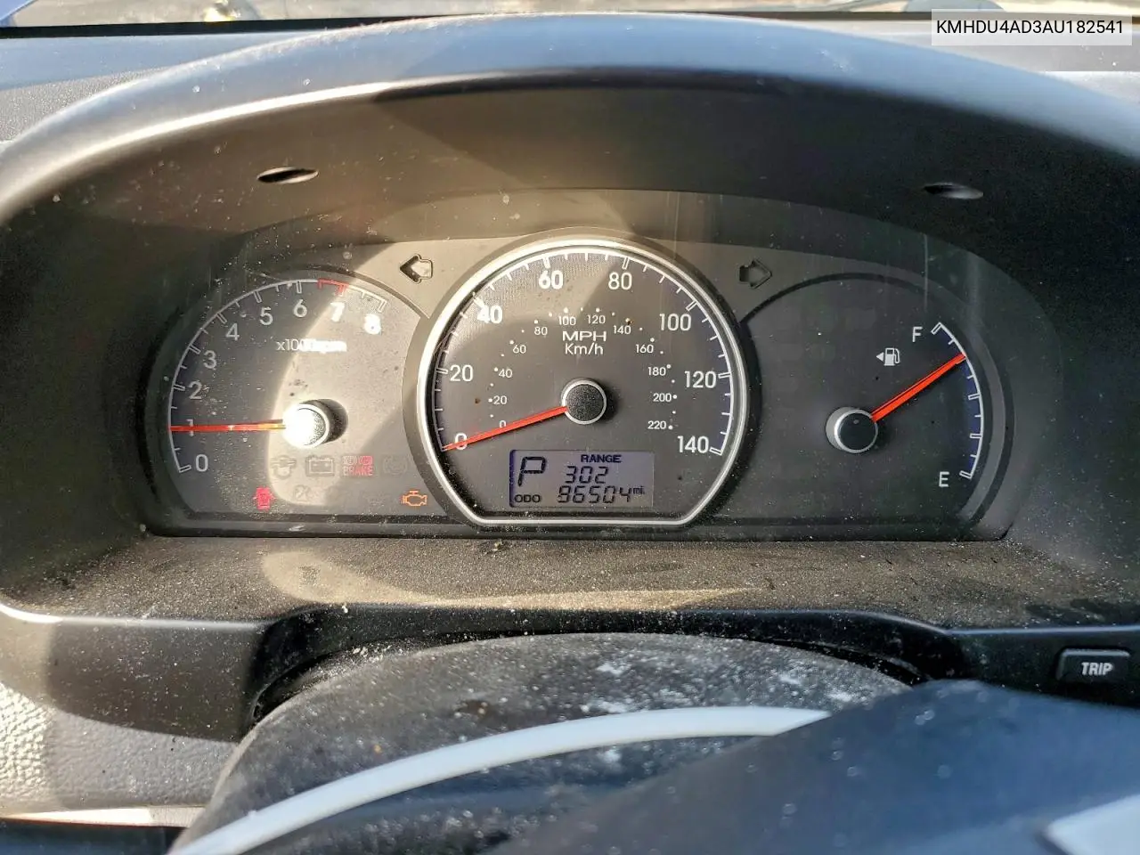 KMHDU4AD3AU182541 2010 Hyundai Elantra Blue