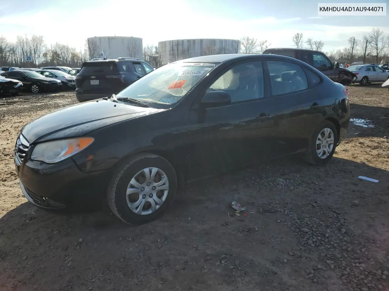 KMHDU4AD1AU944071 2010 Hyundai Elantra Blue