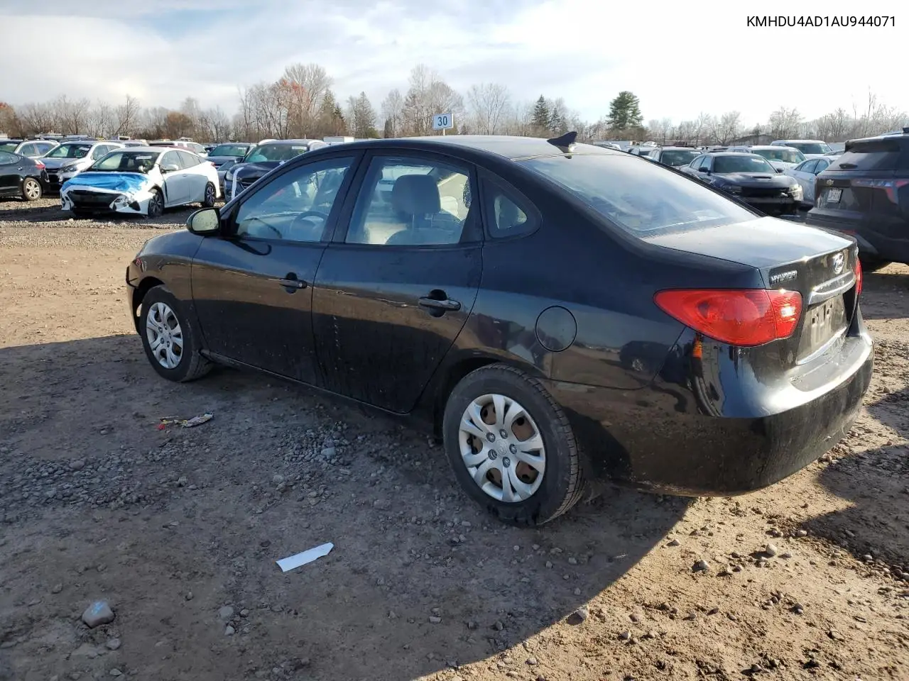 KMHDU4AD1AU944071 2010 Hyundai Elantra Blue
