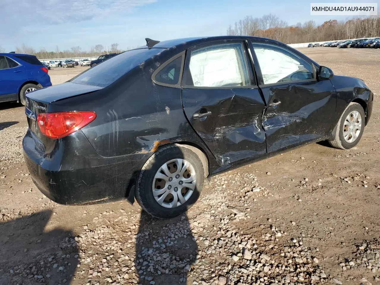 KMHDU4AD1AU944071 2010 Hyundai Elantra Blue