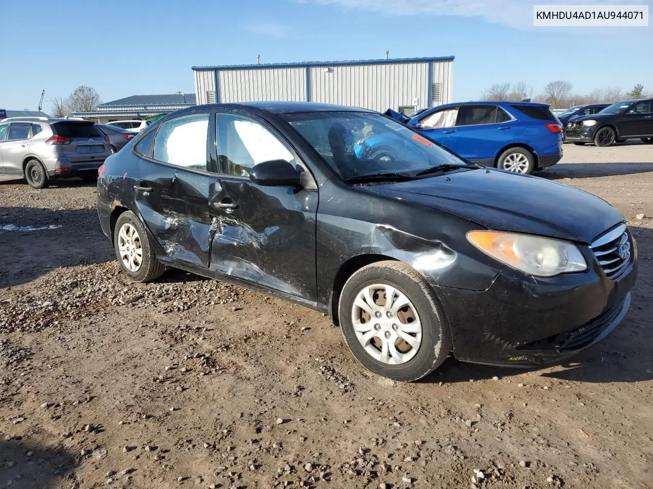 KMHDU4AD1AU944071 2010 Hyundai Elantra Blue