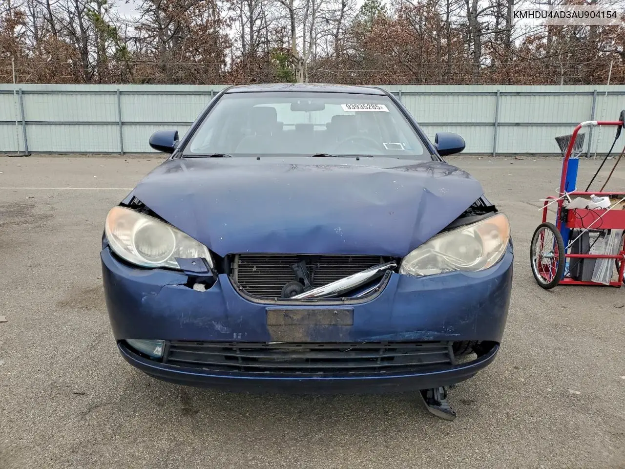 KMHDU4AD3AU904154 2010 Hyundai Elantra Blue