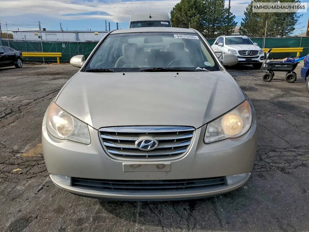 KMHDU4AD4AU941665 2010 Hyundai Elantra Blue