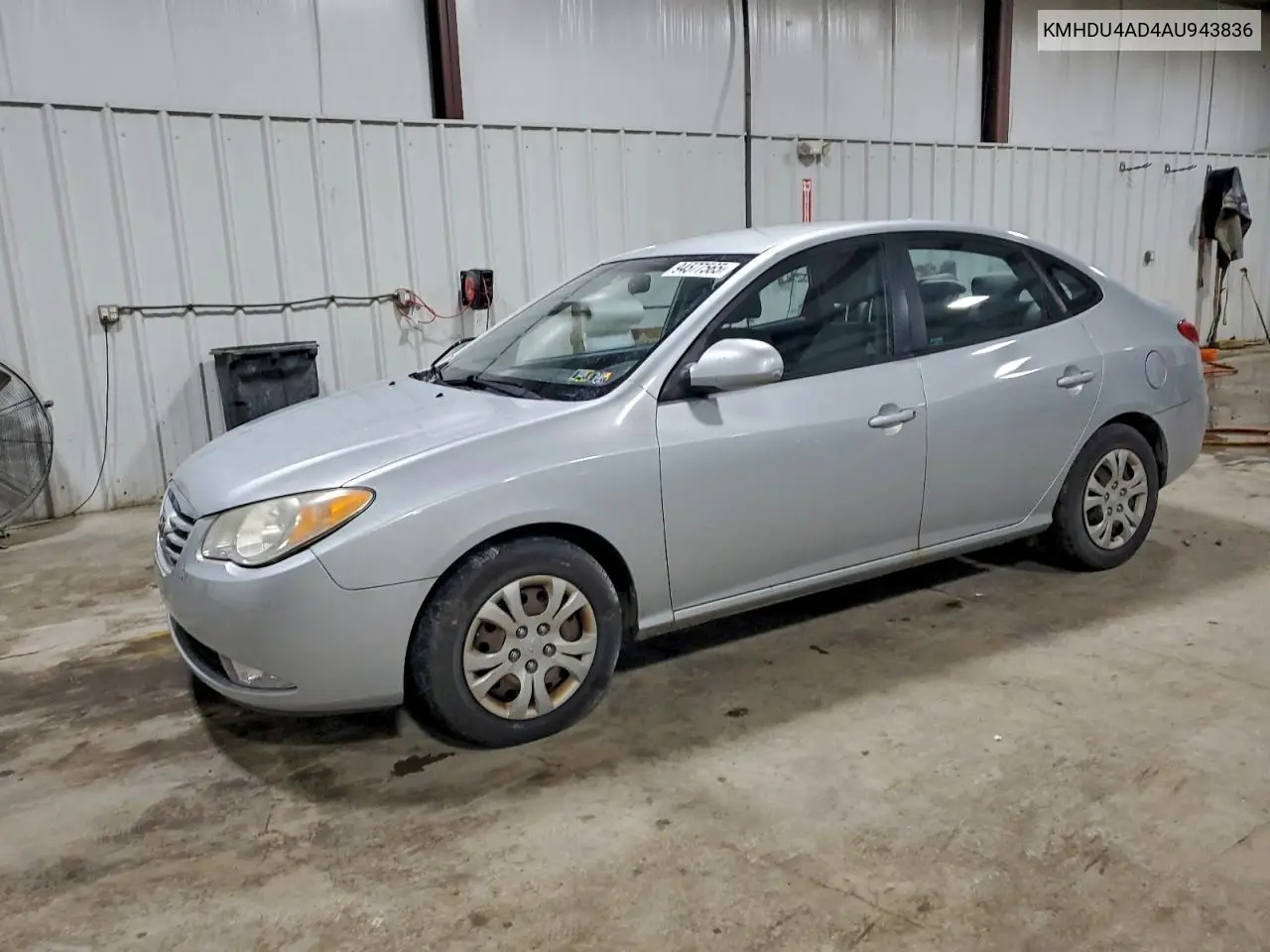 KMHDU4AD4AU943836 2010 Hyundai Elantra Blue