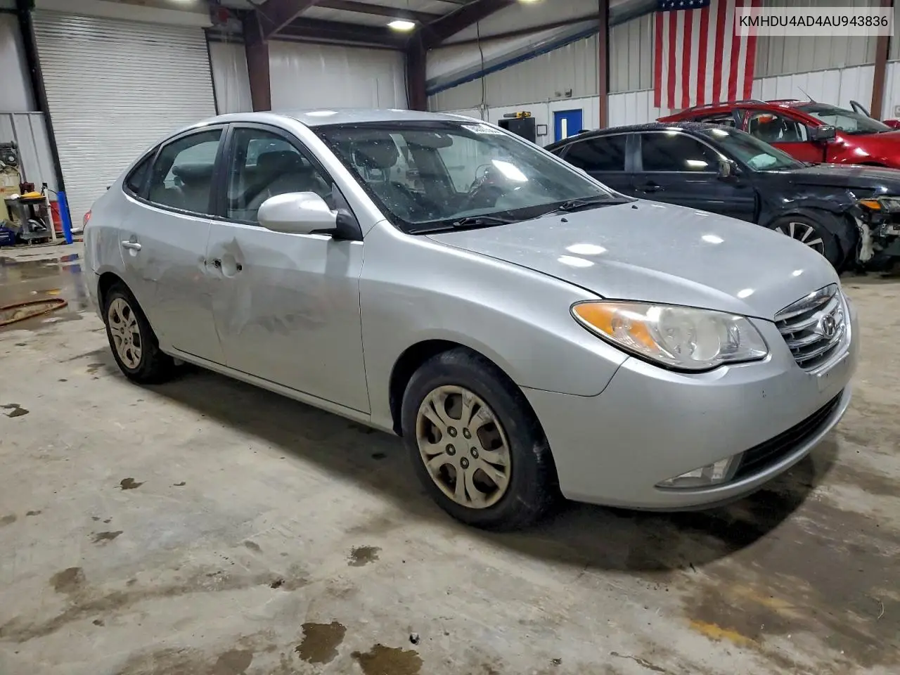 KMHDU4AD4AU943836 2010 Hyundai Elantra Blue