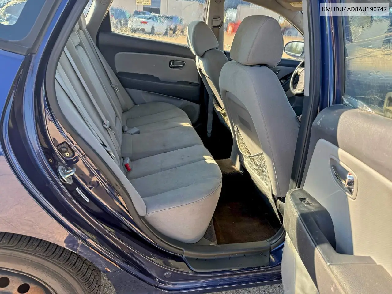 KMHDU4AD8AU190747 2010 Hyundai Elantra Blue
