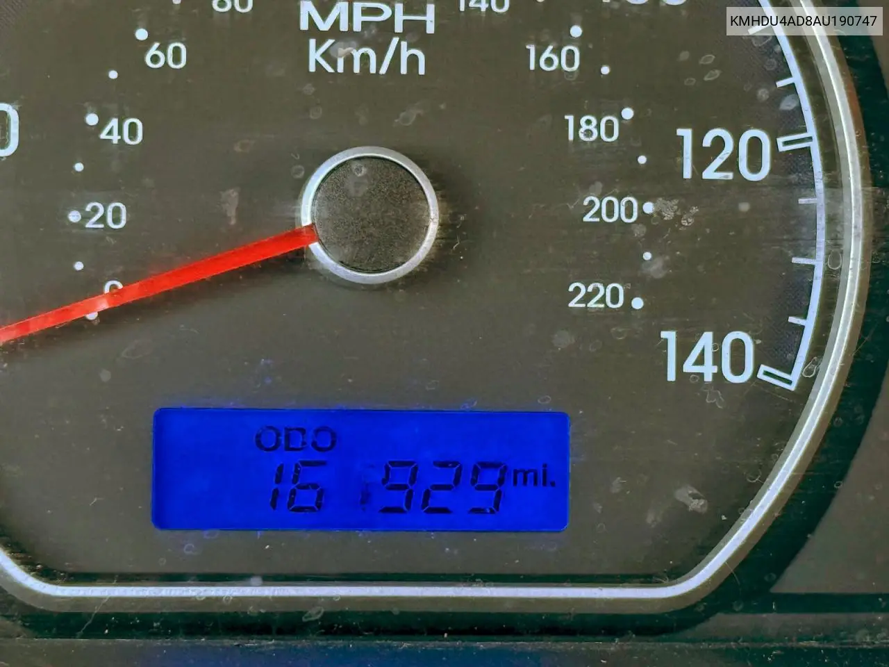 KMHDU4AD8AU190747 2010 Hyundai Elantra Blue