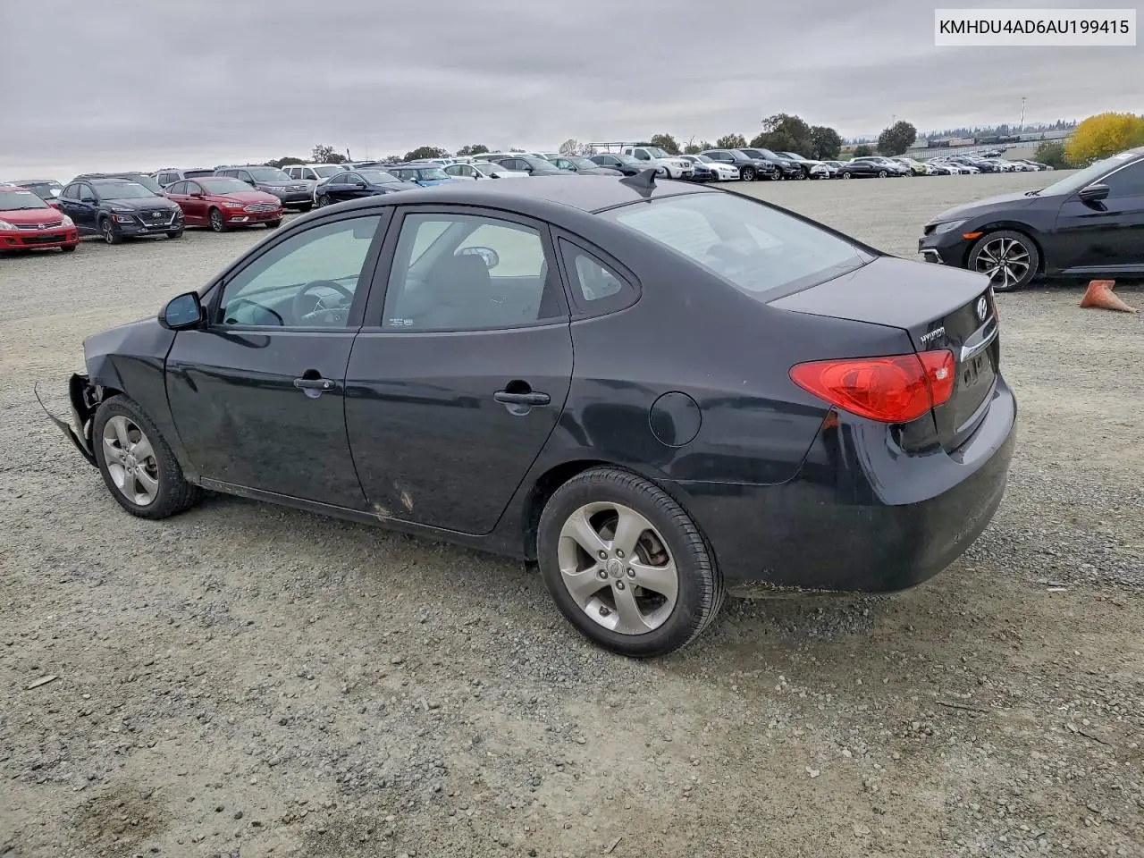 KMHDU4AD6AU199415 2010 Hyundai Elantra Blue