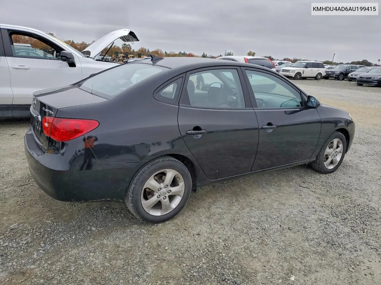 KMHDU4AD6AU199415 2010 Hyundai Elantra Blue